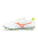 MIZUNO MORELIA NEO V BETA SELECT FG - WHITE/EVENING PRIMROSE/LAVA ORANGE