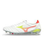 MIZUNO MORELIA NEO V ELITE FG - WHITE/EVENING PRIMROSE/LAVA ORANGE