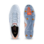 MIZUNO MORELIA NEO V JAPAN MIX - BLUE FINCH/CORNFLOWER BLUE/LAVA ORANGE