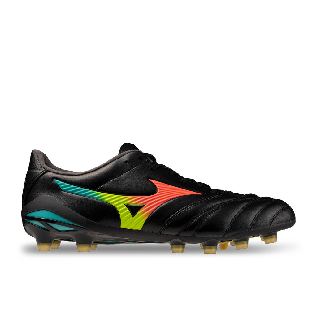 MIZUNO MORELIA NEO V PRO FG - BLACK/LAVA ORANGE/ARCADIA