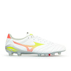MIZUNO MORELIA NEO V PRO FG - WHITE/EVENING PRIMROSE/LAVA ORANGE