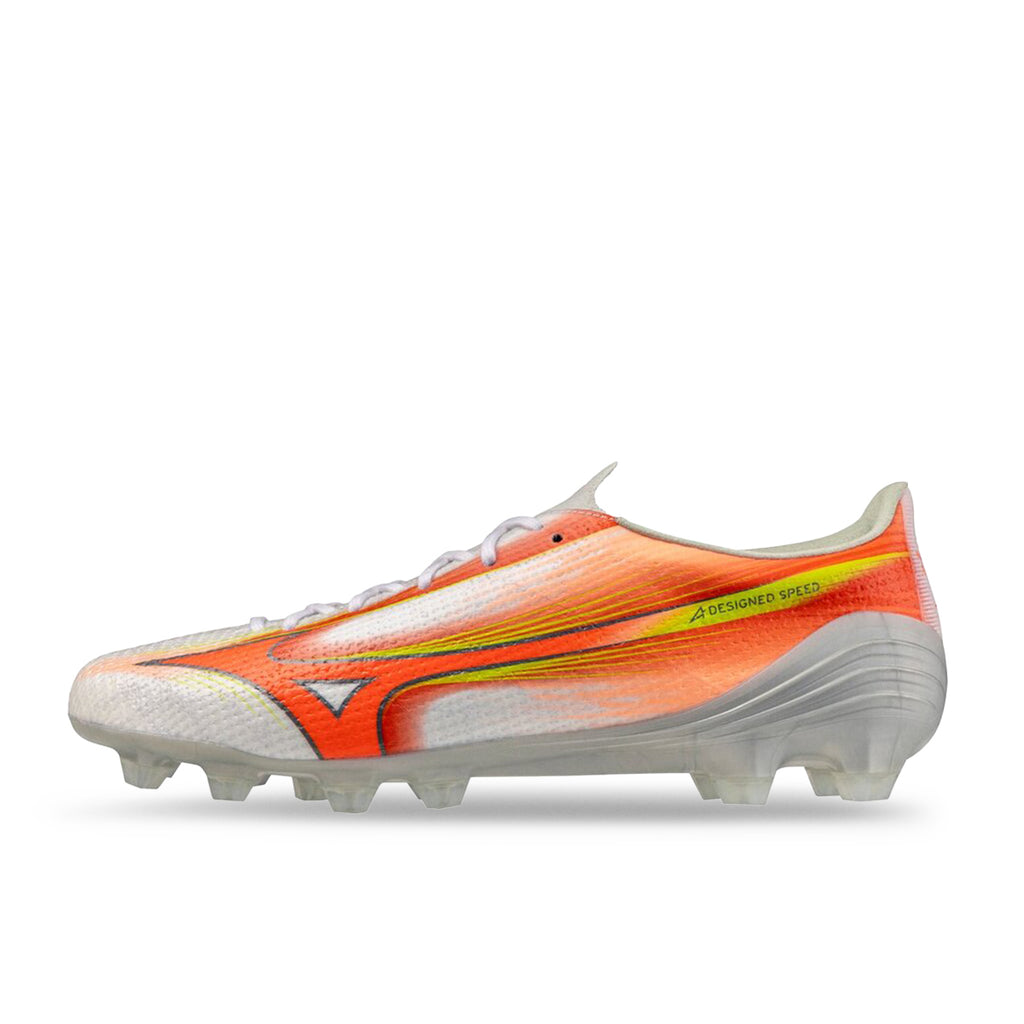 MIZUNO ALPHA III PRO FG - WHITE/LAVA ORANGE/EVENING PRIMROSE
