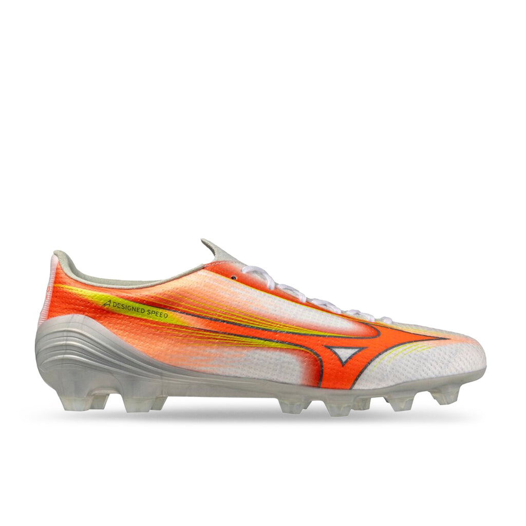 MIZUNO ALPHA III PRO FG - WHITE/LAVA ORANGE/EVENING PRIMROSE