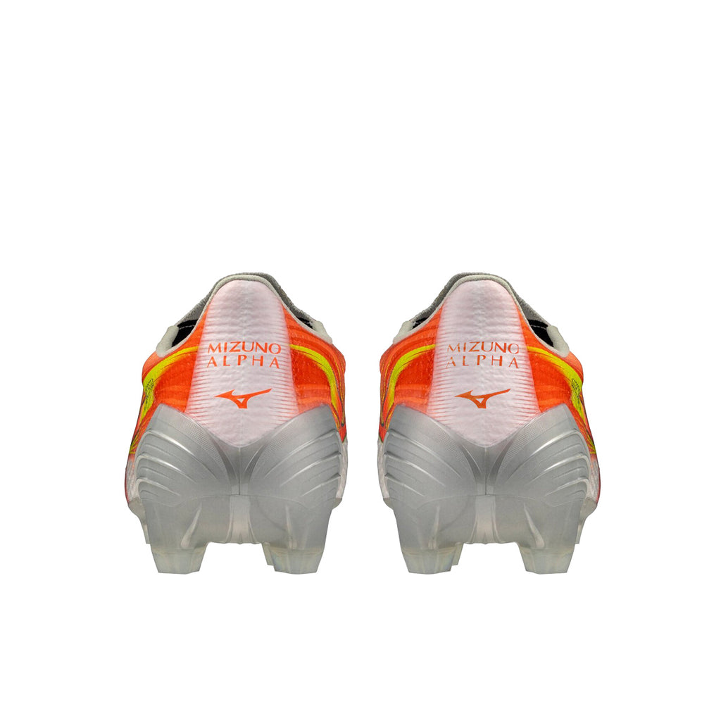 MIZUNO ALPHA III PRO FG - WHITE/LAVA ORANGE/EVENING PRIMROSE