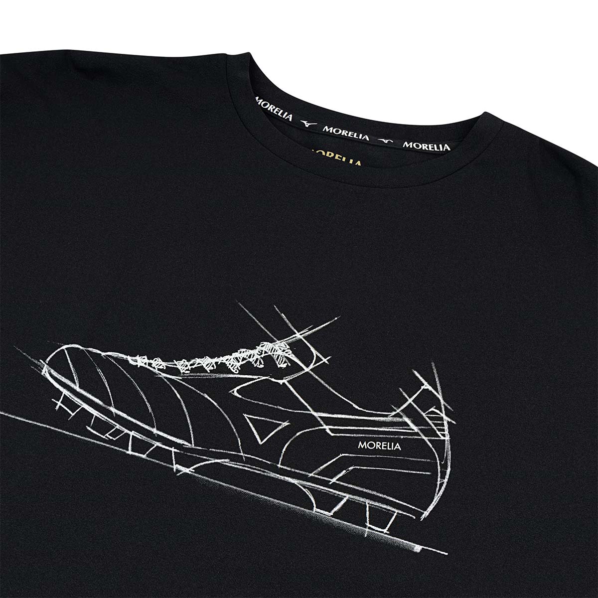 MIZUNO MORELIA ART PRINT TEE - BLACK