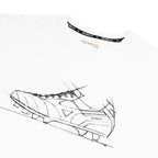 MIZUNO MORELIA ART PRINT TEE - WHITE