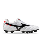 MIZUNO MORELIA II CLUB FG - WHITE/BLACK/CHINESE RED