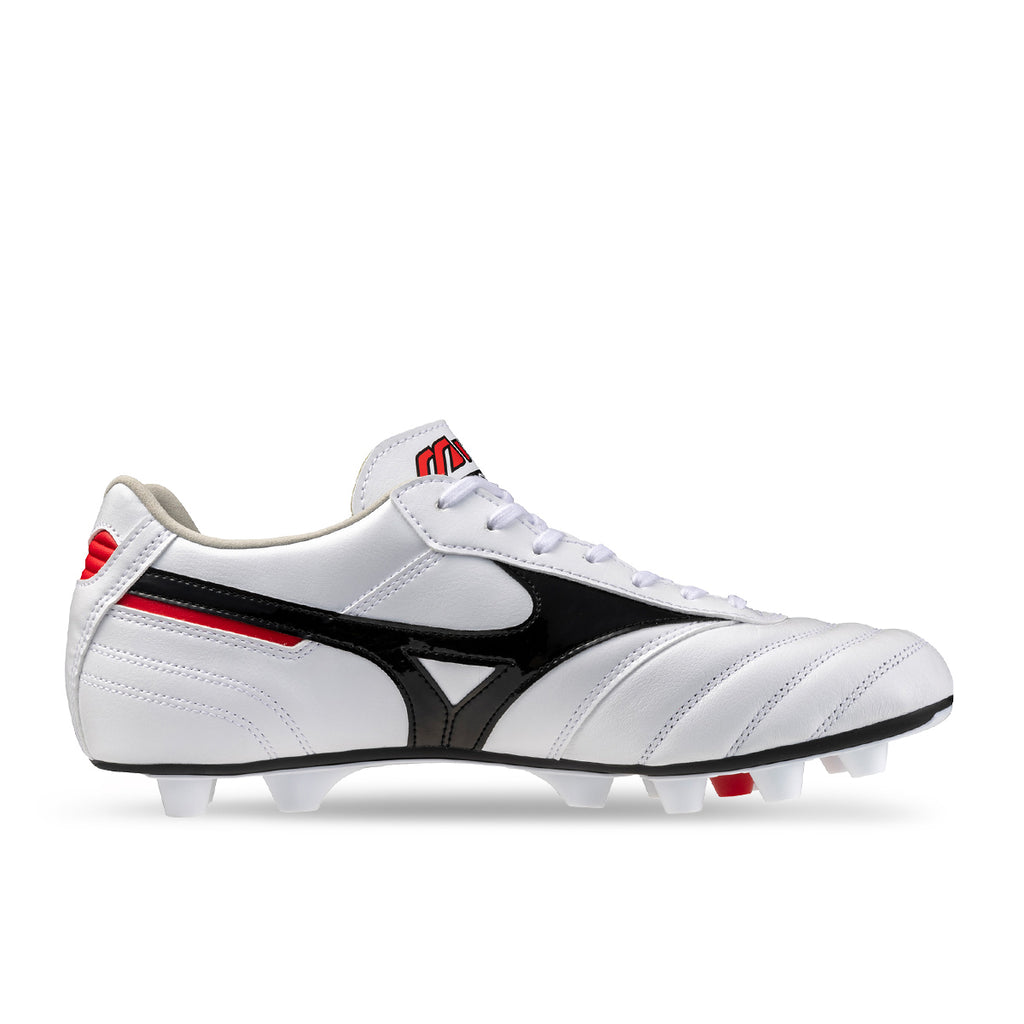 MIZUNO MORELIA II PRO FG - WHITE/BLACK/CHINESE RED