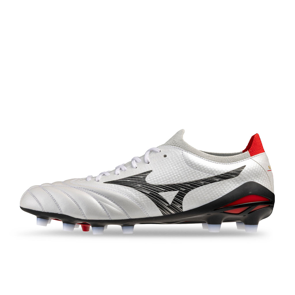 MIZUNO MORELIA NEO V BETA ELITE FG - WHITE/BLACK/CHINESE RED