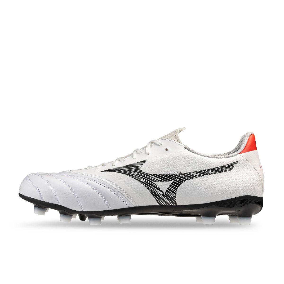 MIZUNO MORELIA NEO V BETA SELECT FG - WHITE/BLACK/CHINESE RED