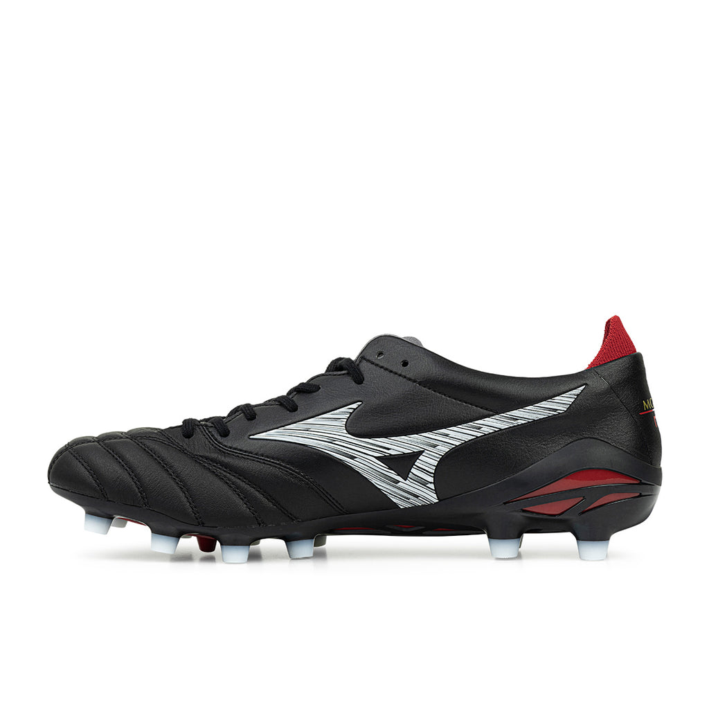 MIZUNO MORELIA NEO V JAPAN FG - BLACK/WHITE/CHINESE RED