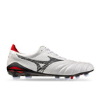 MIZUNO MORELIA NEO V JAPAN FG - WHITE/BLACK/CHINESE RED