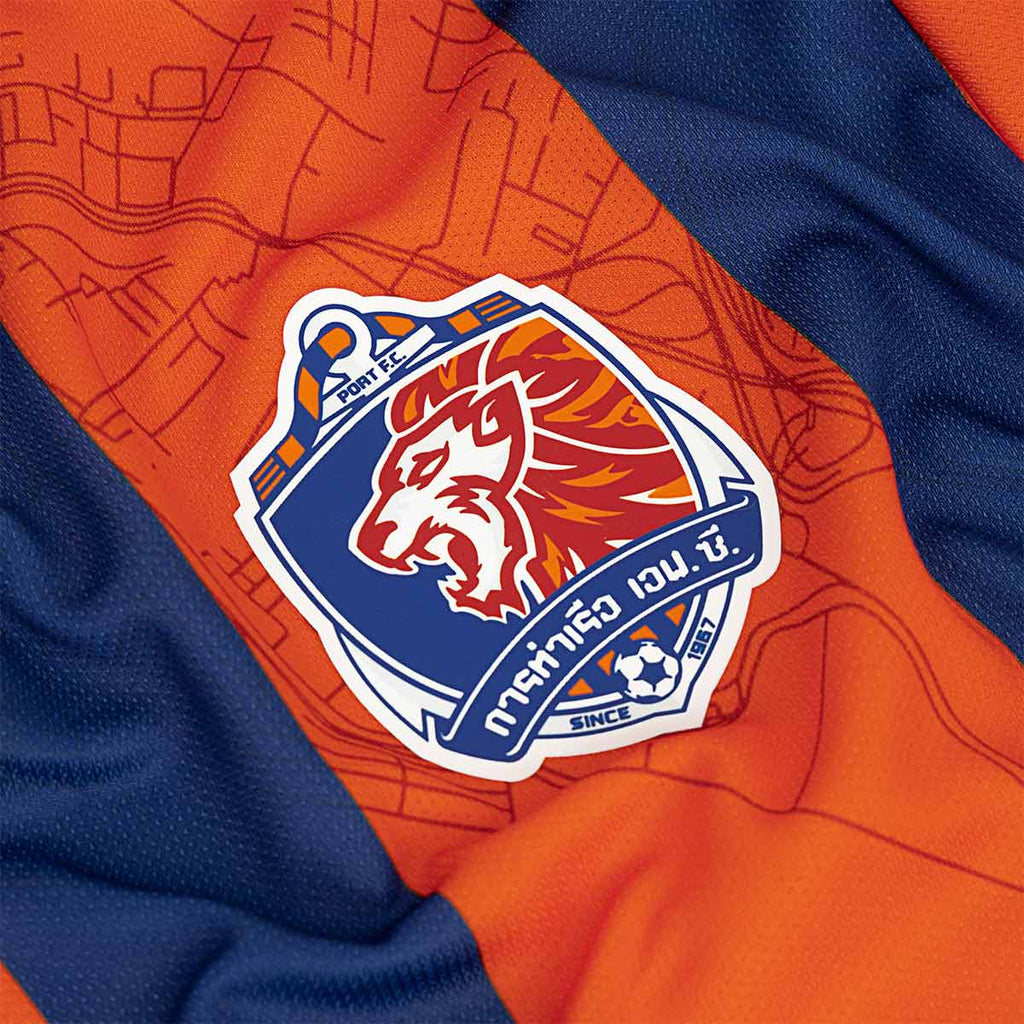 MIZUNO PORT FC 2025/2026 HOME REPLICA JERSEY - ORANGE/BLUE
