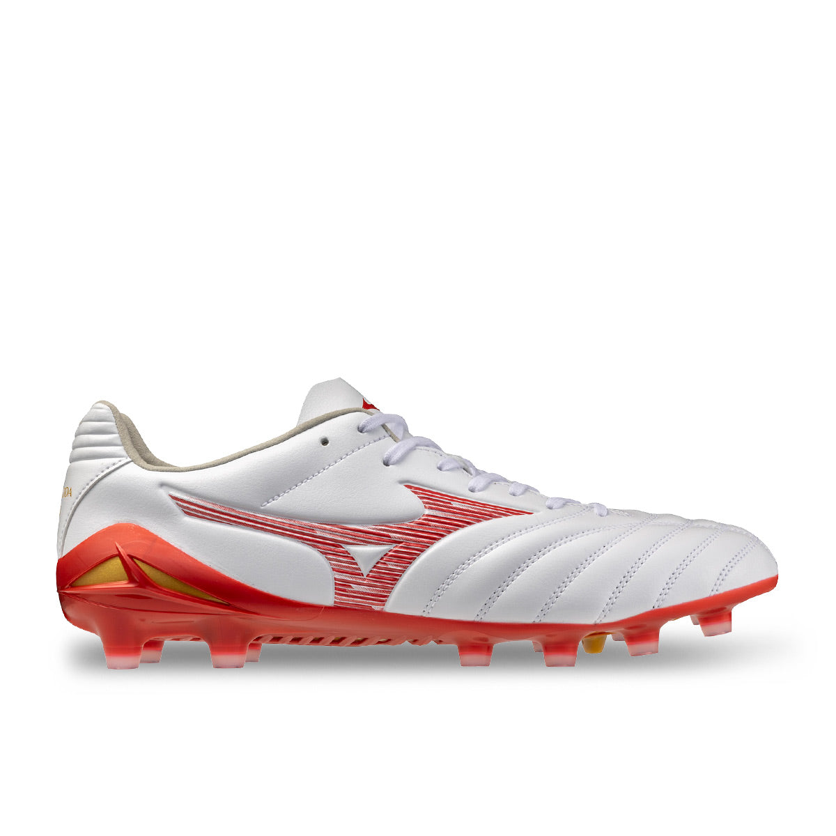 MIZUNO MONARCIDA NEO III PRO FG - WHITE/MORELIA 40TH RED