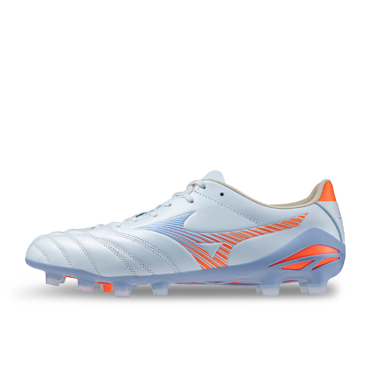 MIZUNO MORELIA NEO V PRO FG - BLUE FINCH/CORNFLOWER BLUE/LAVA ORANGE