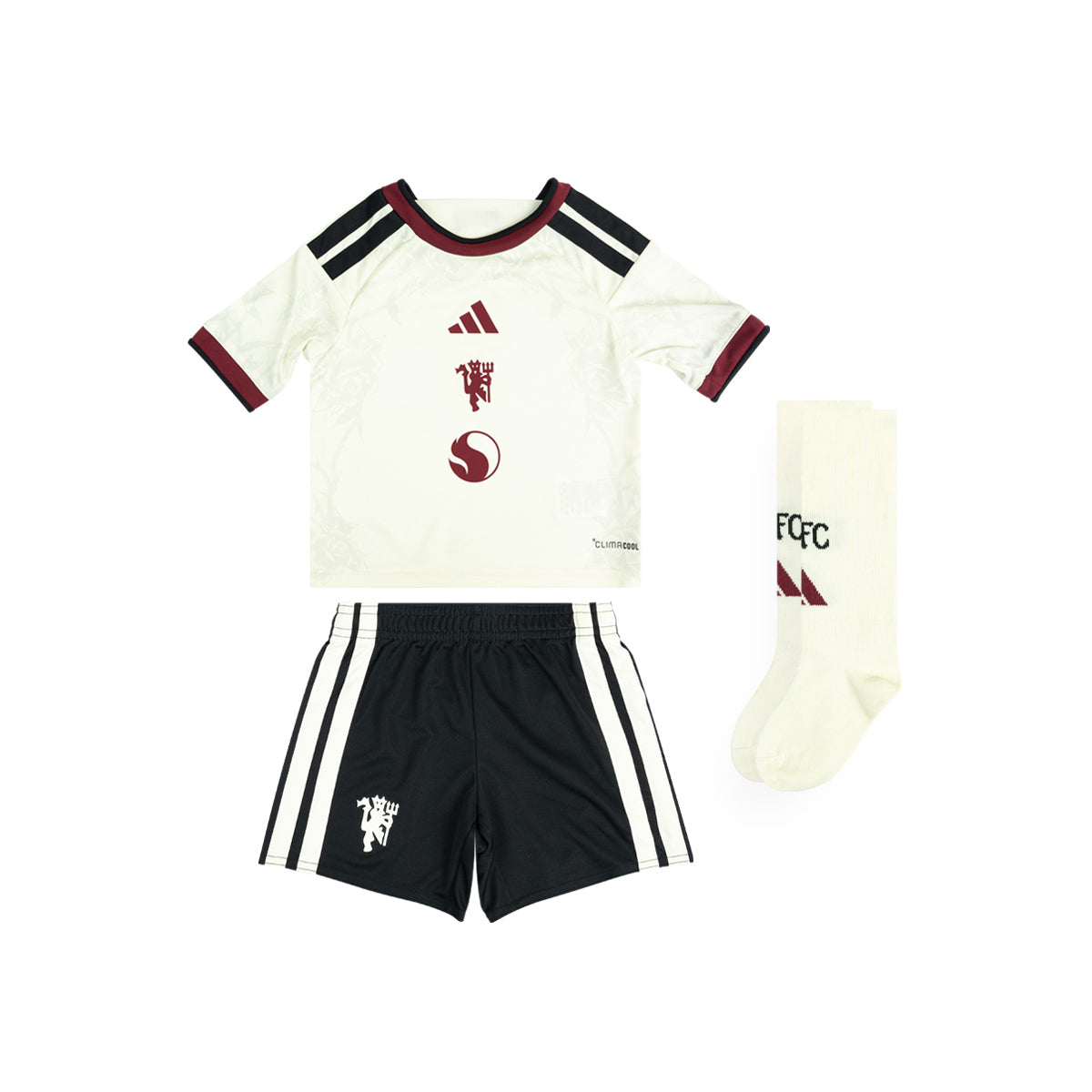 ADIDAS MANCHESTER UNITED 2026/2027 THIRD MINI JERSEY - IVORY