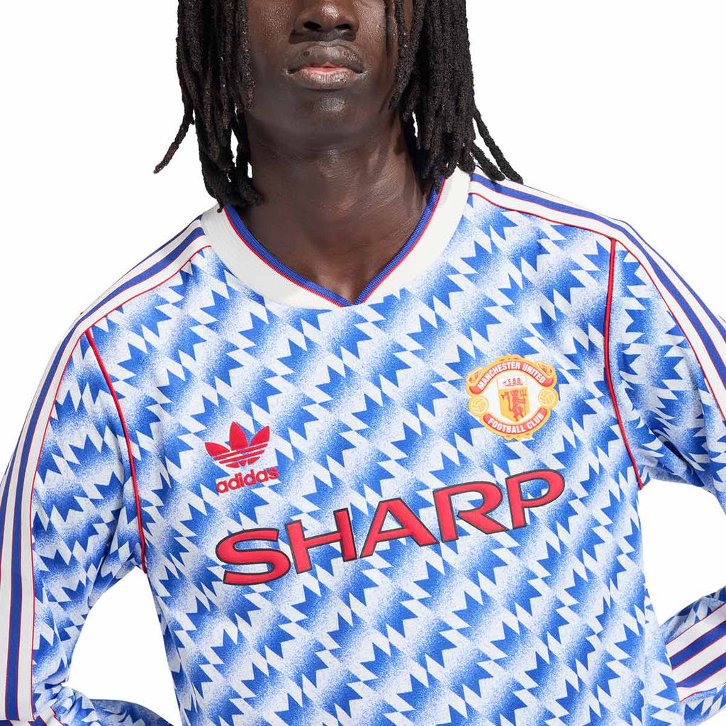 ADIDAS MANCHESTER UNITED 1990 AWAY LONG SLEEVE JERSEY - MULTICOLOR