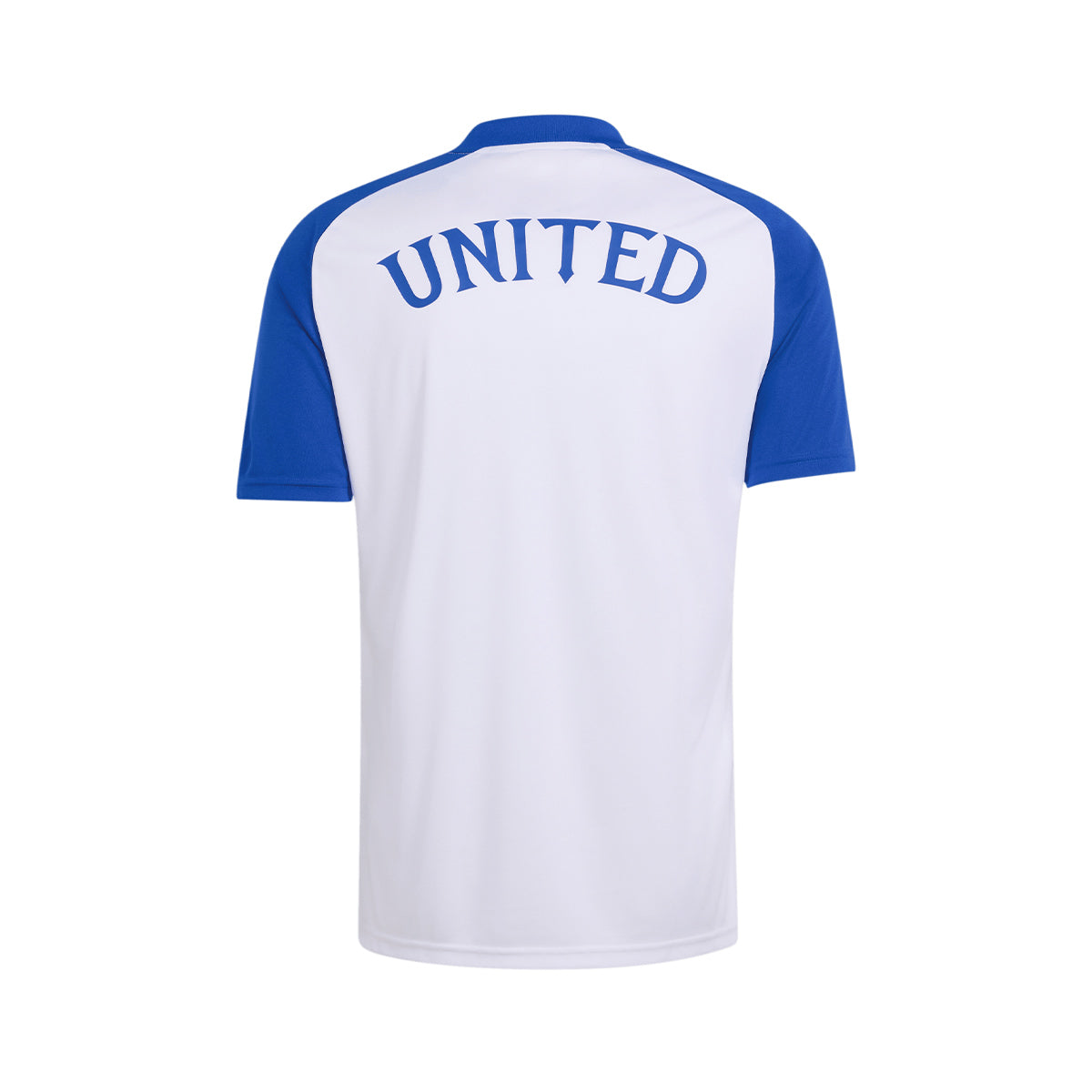 ADIDAS MANCHESTER UNITED 2026/2027 PRE SHIRT - WHITE/TEAM ROYAL BLUE