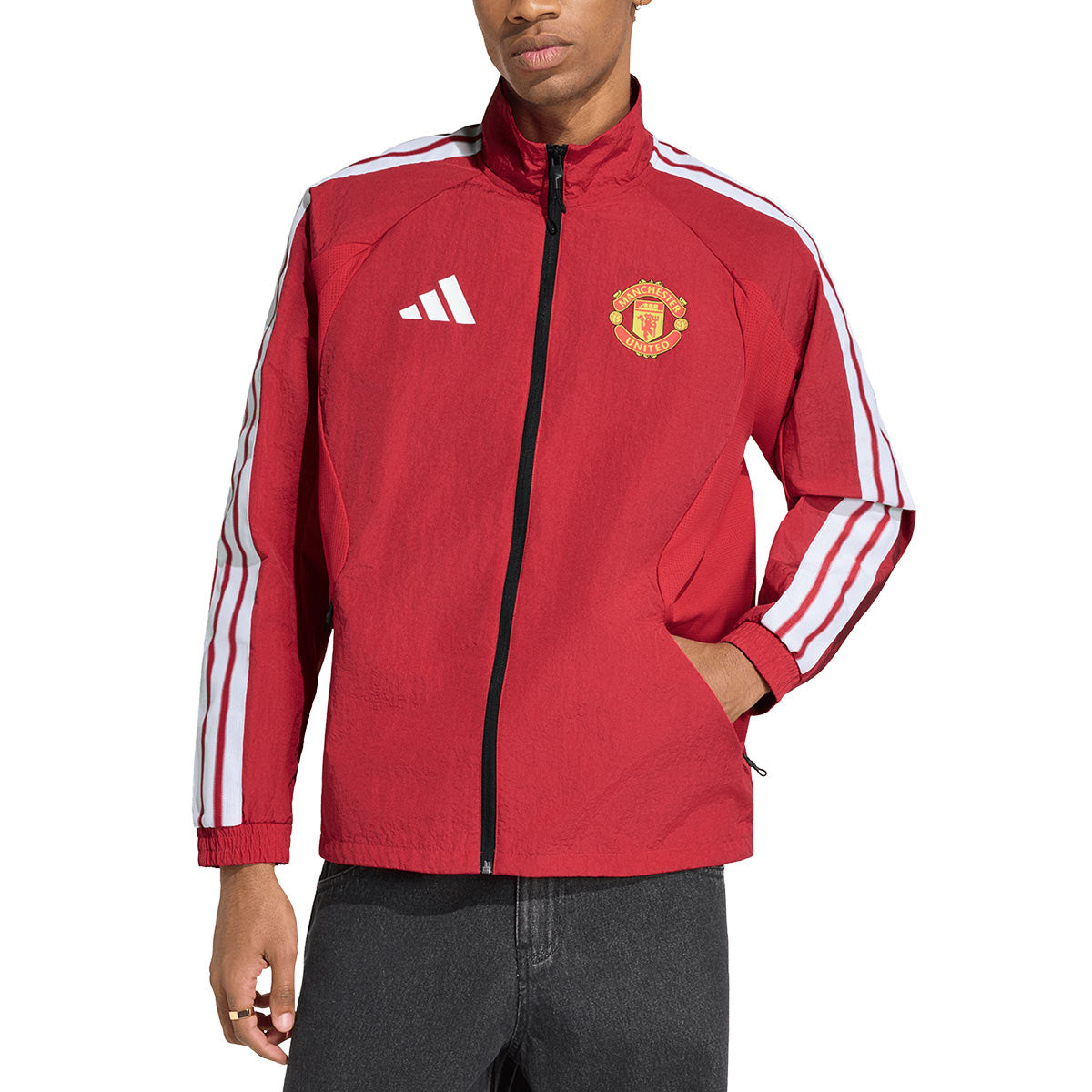 ADIDAS MANCHESTER UNITED 2026/2027 HOME ANTHEM JACKET - MUFC RED