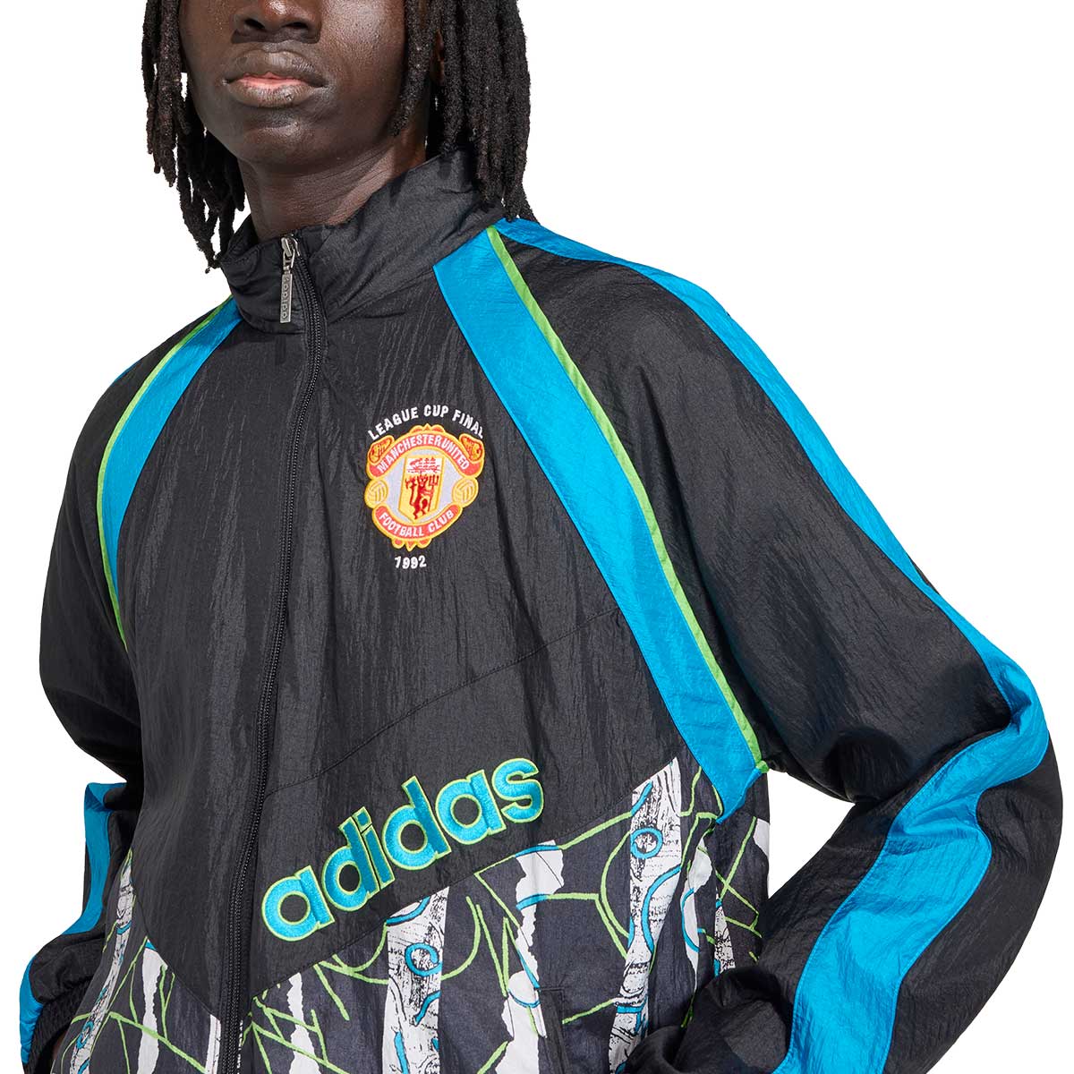 ADIDAS MANCHESTER UNITED 1990 TRACK TOP - BLACK