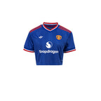 ADIDAS MANCHESTER UNITED 2026/2027 AWAY WOMEN CROP JERSEY - TEAM ROYAL BLUE