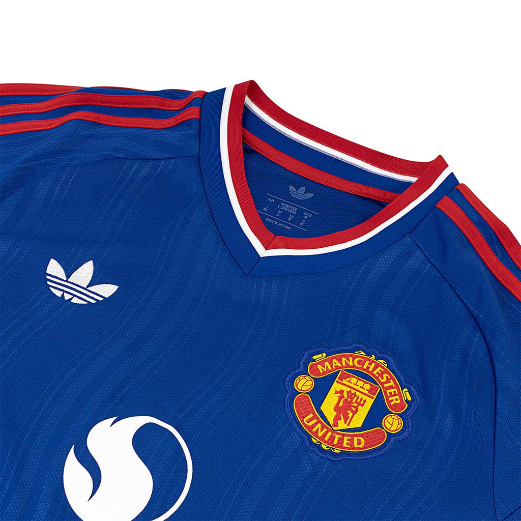 ADIDAS MANCHESTER UNITED 2026/2027 AWAY KIDS LONG SLEEVE JERSEY - TEAM ROYAL BLUE