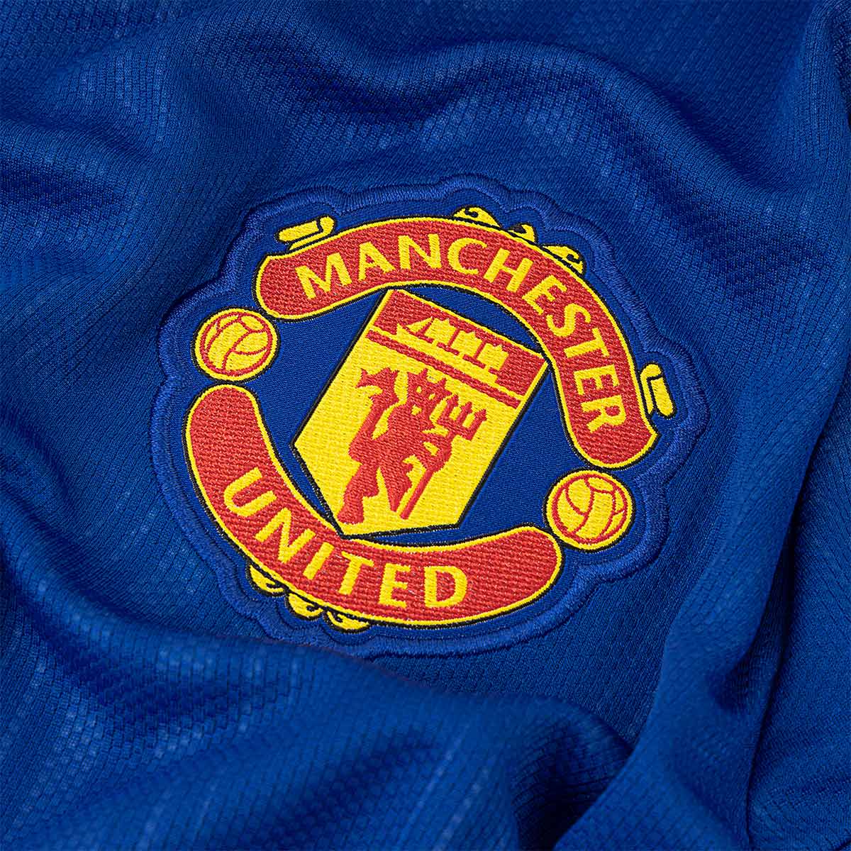 ADIDAS MANCHESTER UNITED 2026/2027 AWAY KIDS LONG SLEEVE JERSEY - TEAM ROYAL BLUE