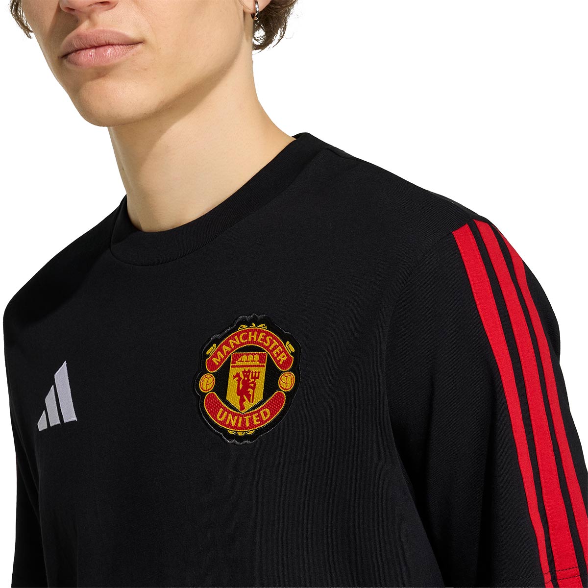 ADIDAS MANCHESTER UNITED DNA TEE - BLACK