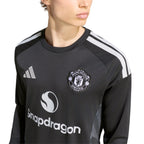 ADIDAS MANCHESTER UNITED 2026/2027 HOME GK LONG SLEEVE JERSEY - BLACK