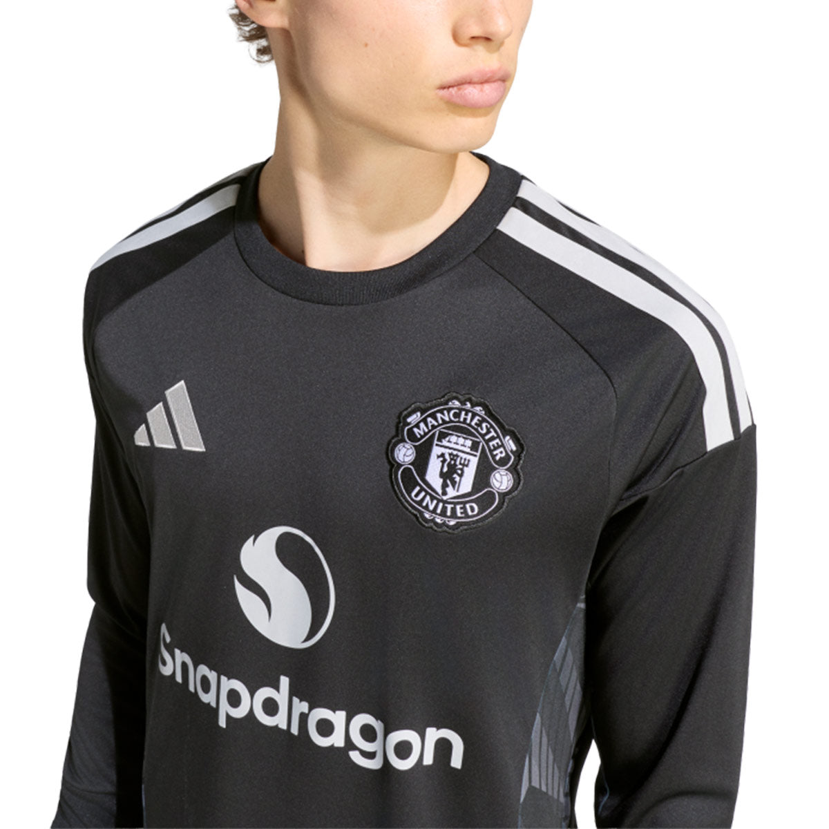 ADIDAS MANCHESTER UNITED 2026/2027 HOME GK LONG SLEEVE JERSEY - BLACK