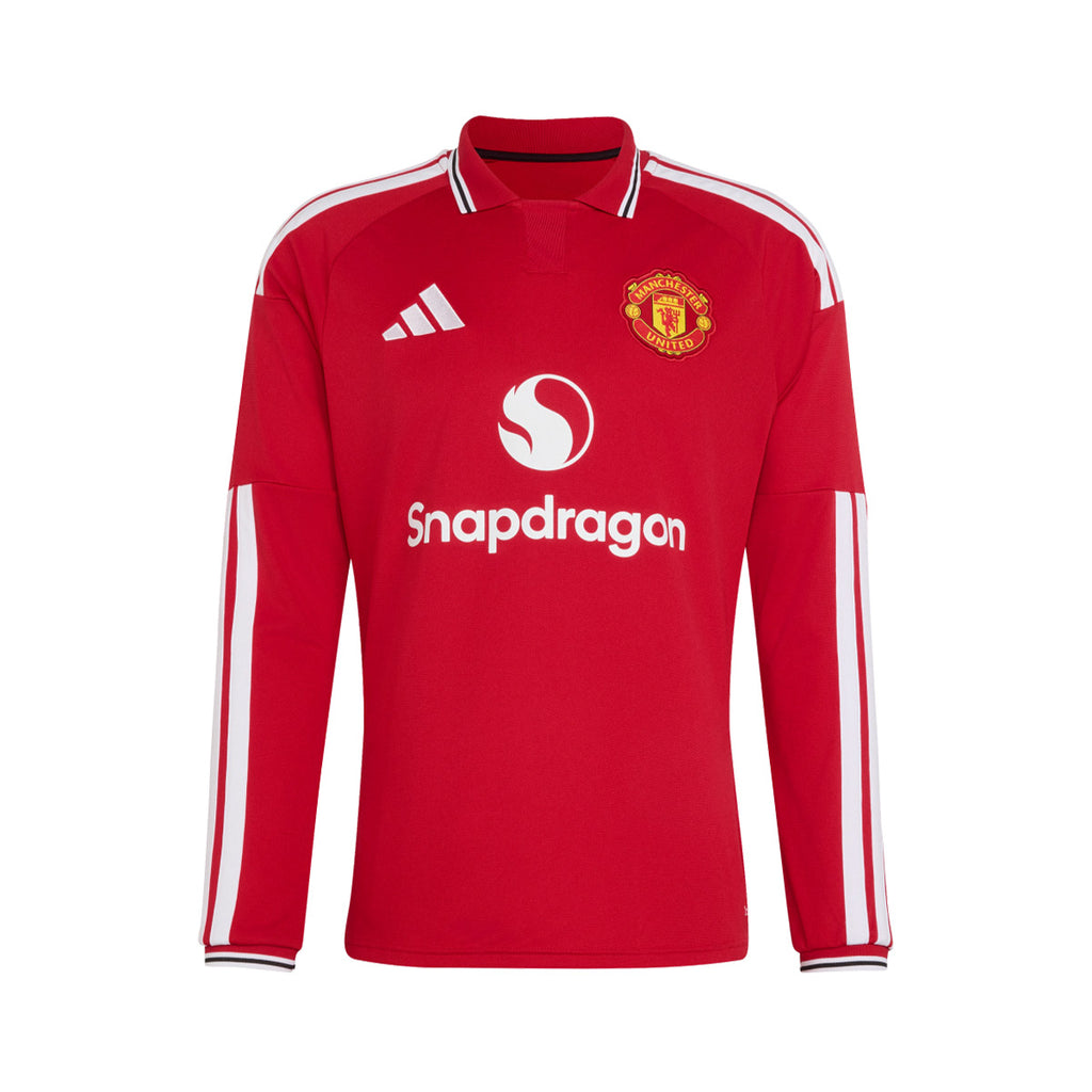 ADIDAS MANCHESTER UNITED 2026/2027 HOME REPLICA LONG SLEEVE JERSEY - MUFC RED