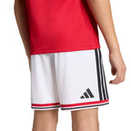 ADIDAS MANCHESTER UNITED 2026/2027 HOME KIDS SHORTS - WHITE