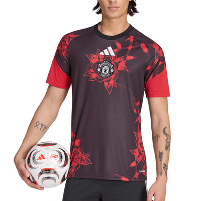 ADIDAS MANCHESTER UNITED 2026/2027 PRE SHIRT - MUFC RED/BLACK