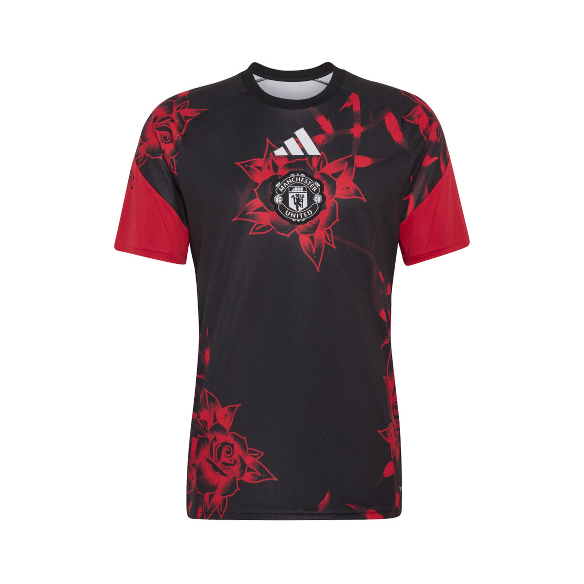 ADIDAS MANCHESTER UNITED 2026/2027 PRE SHIRT - MUFC RED/BLACK