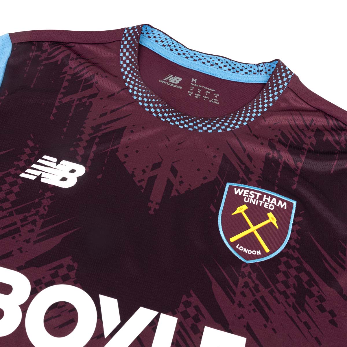 NEW BALANCE WEST HAM UNITED 2026/2027 HOME REPLICA JERSEY - MAROON