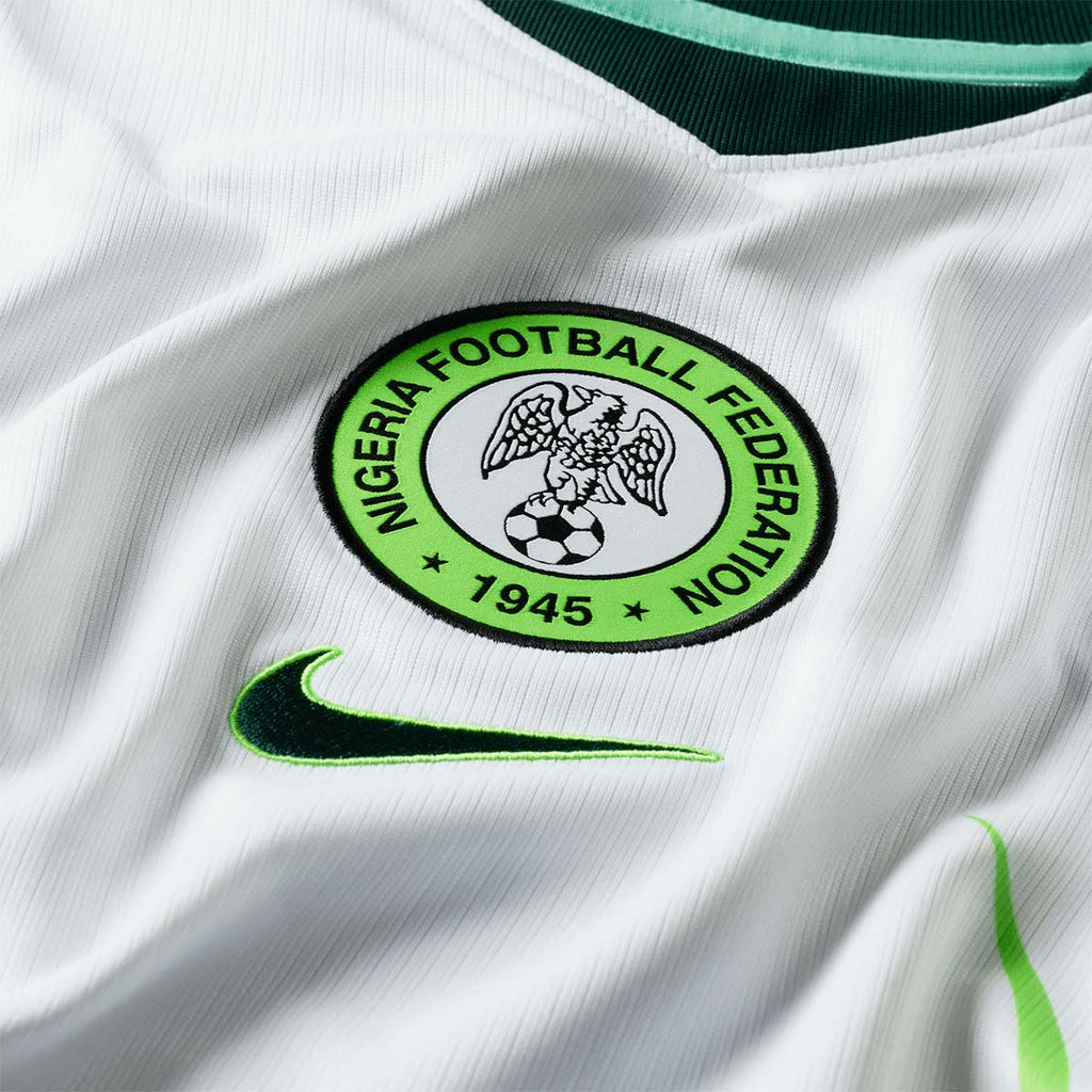 NIKE NIGERIA 2026 AWAY REPLICA JERSEY - WHITE/GREEN GLOW/BLACK