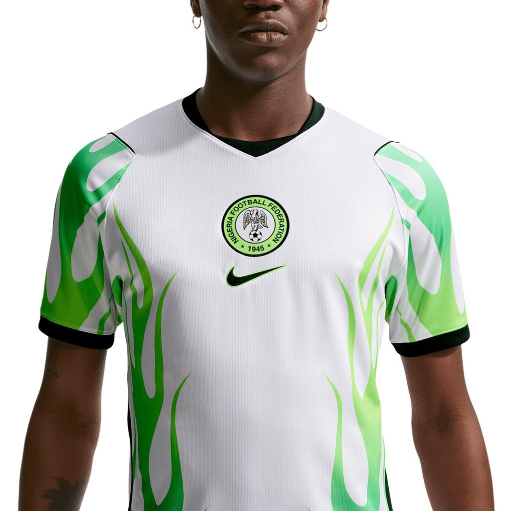 NIKE NIGERIA 2026 AWAY REPLICA JERSEY - WHITE/GREEN GLOW/BLACK