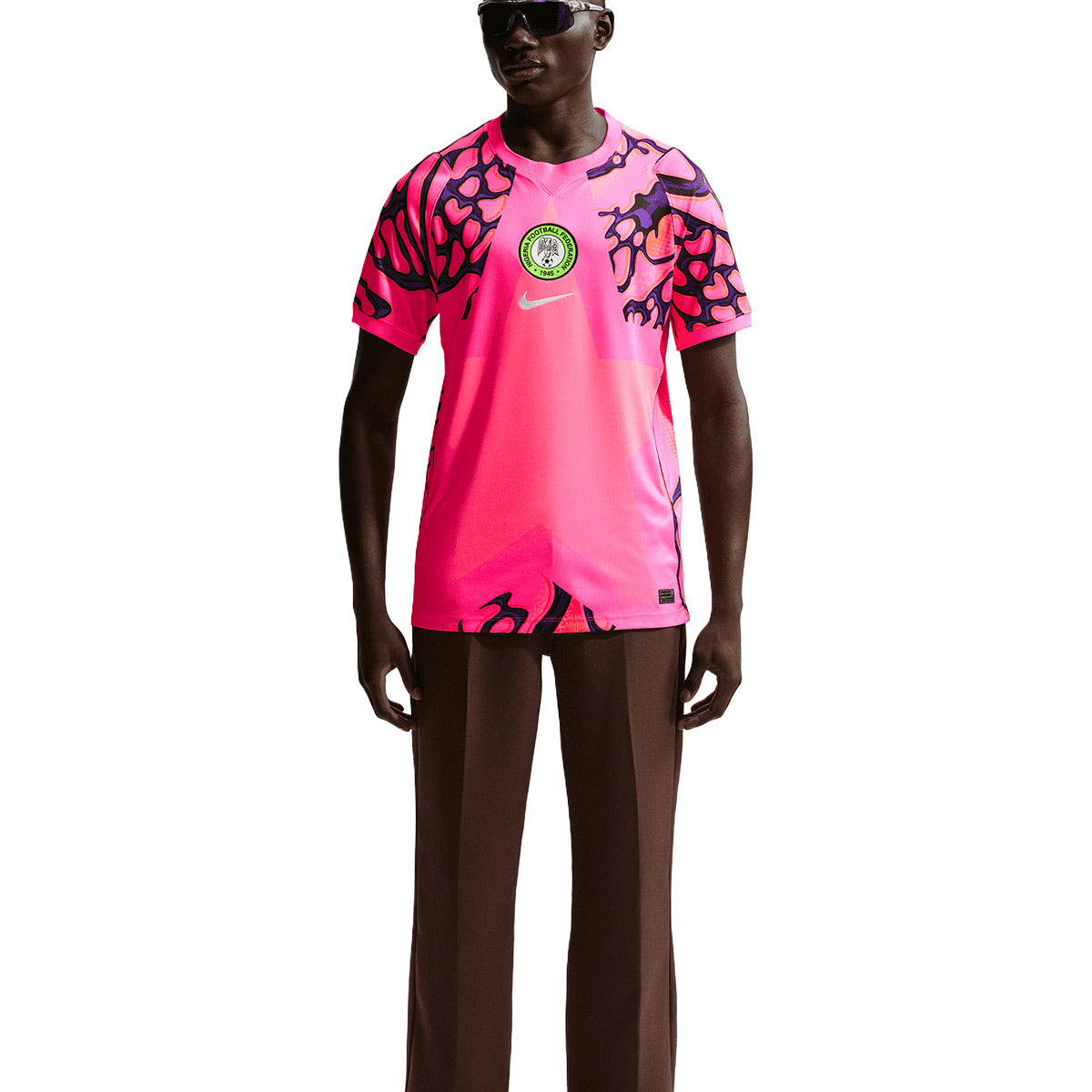 NIKE NIGERIA 2026 GOALKEEPER REPLICA JERSEY - HYPER PINK/BLACK/WHITE