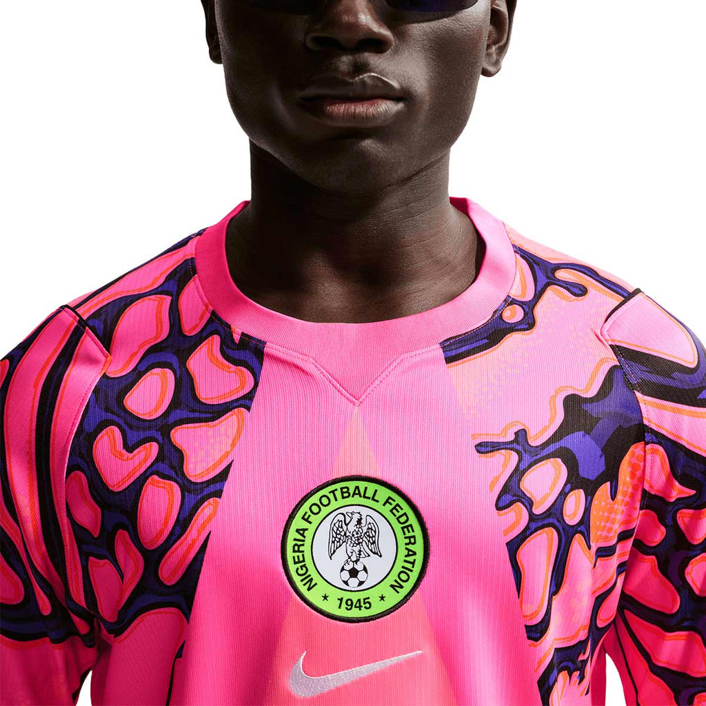NIKE NIGERIA 2026 GOALKEEPER REPLICA JERSEY - HYPER PINK/BLACK/WHITE