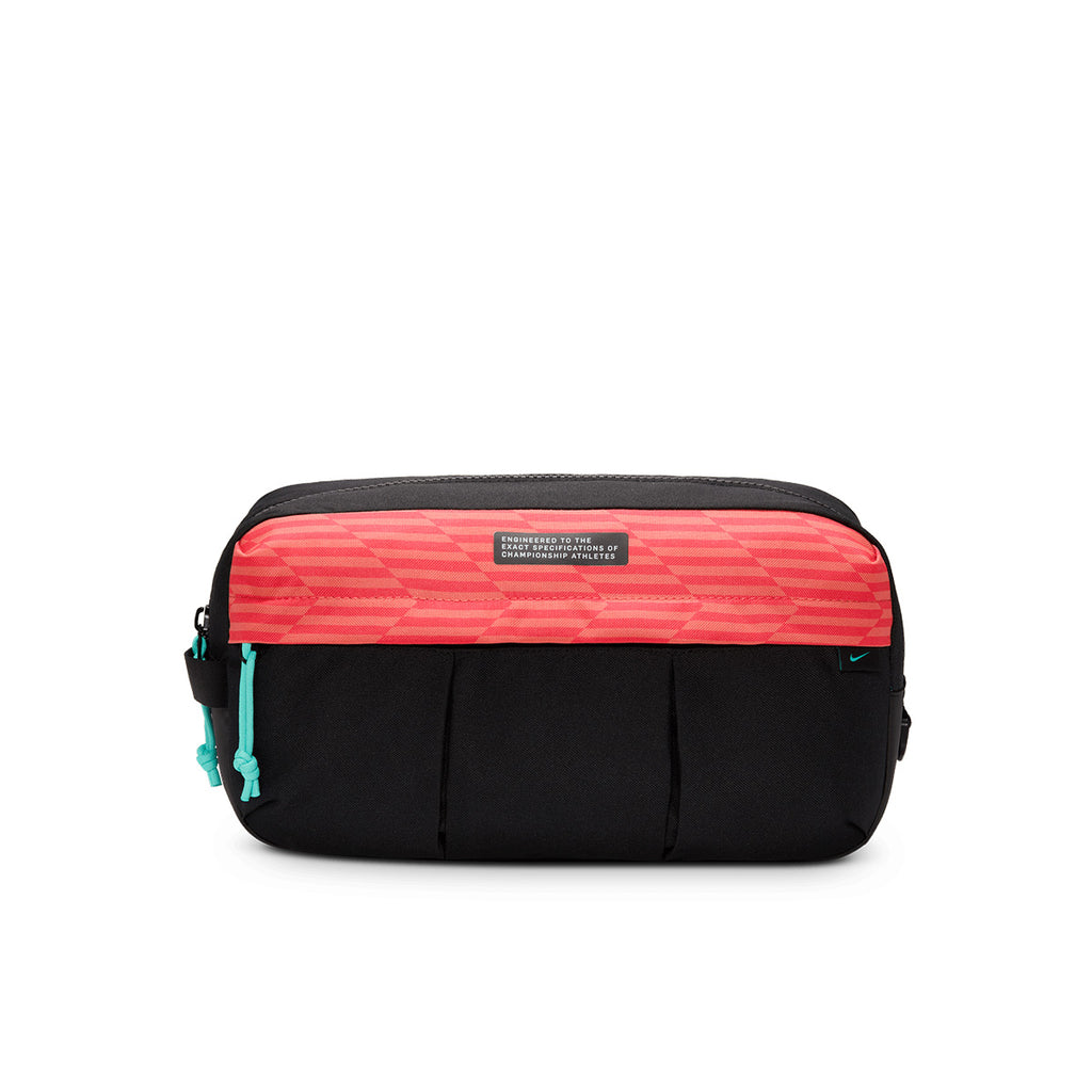 NIKE ACADEMY SHOEBAG - BLACK/EMBER GLOW/AURORA GREEN
