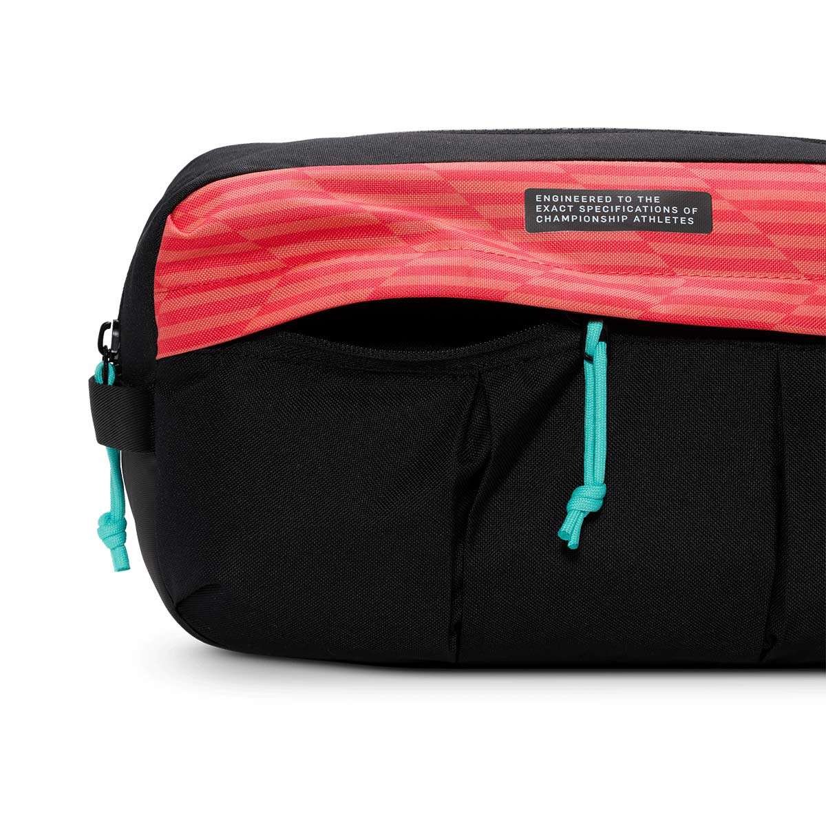 NIKE ACADEMY SHOEBAG - BLACK/EMBER GLOW/AURORA GREEN