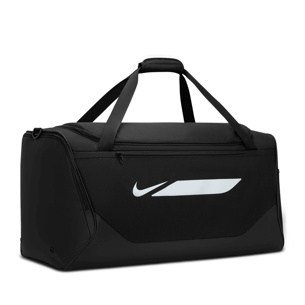 NIKE ACADEMY TEAM DUFFLE BAG (L,95L) - BLACK/BLACK/WHITE