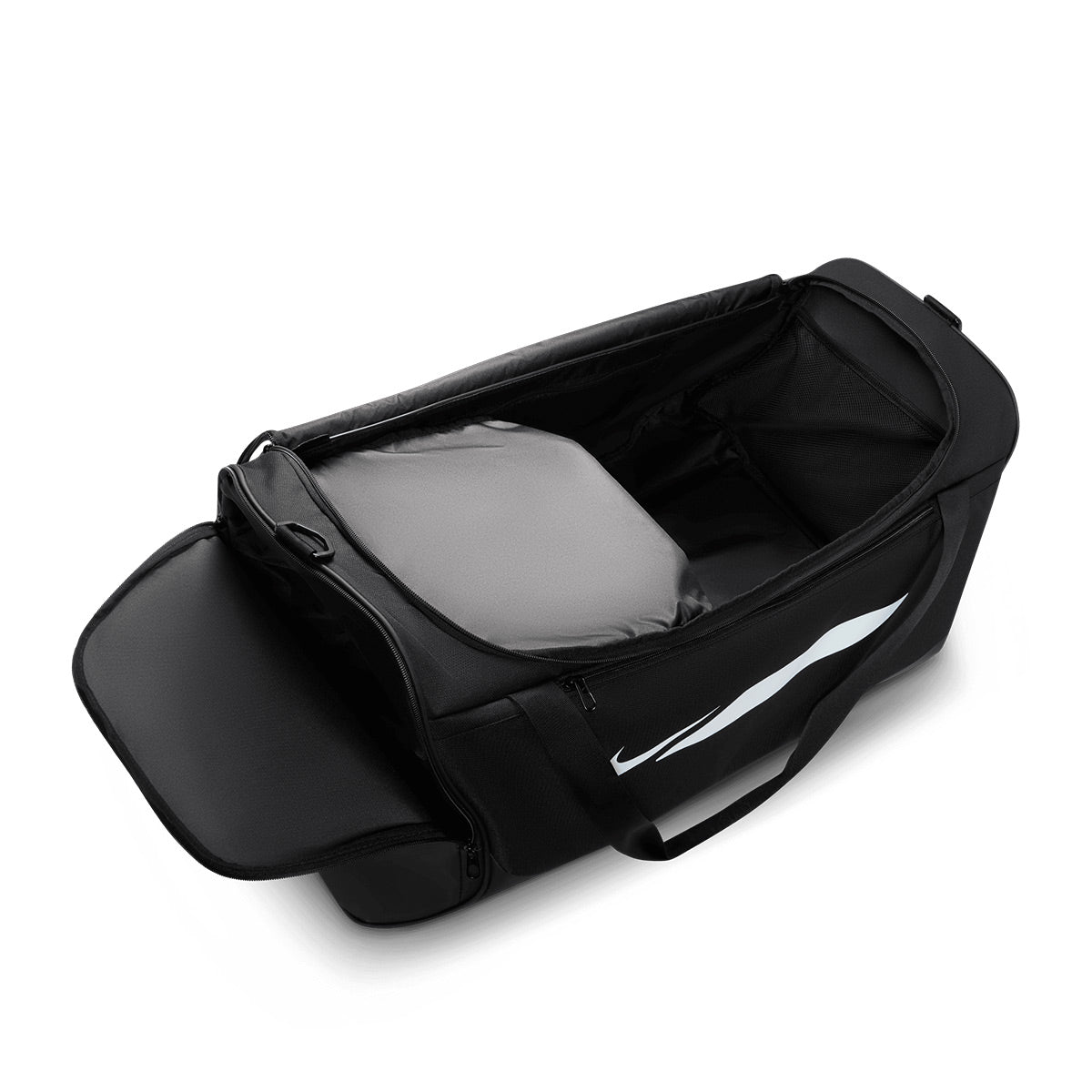 NIKE ACADEMY TEAM DUFFLE BAG (L,95L) - BLACK/BLACK/WHITE