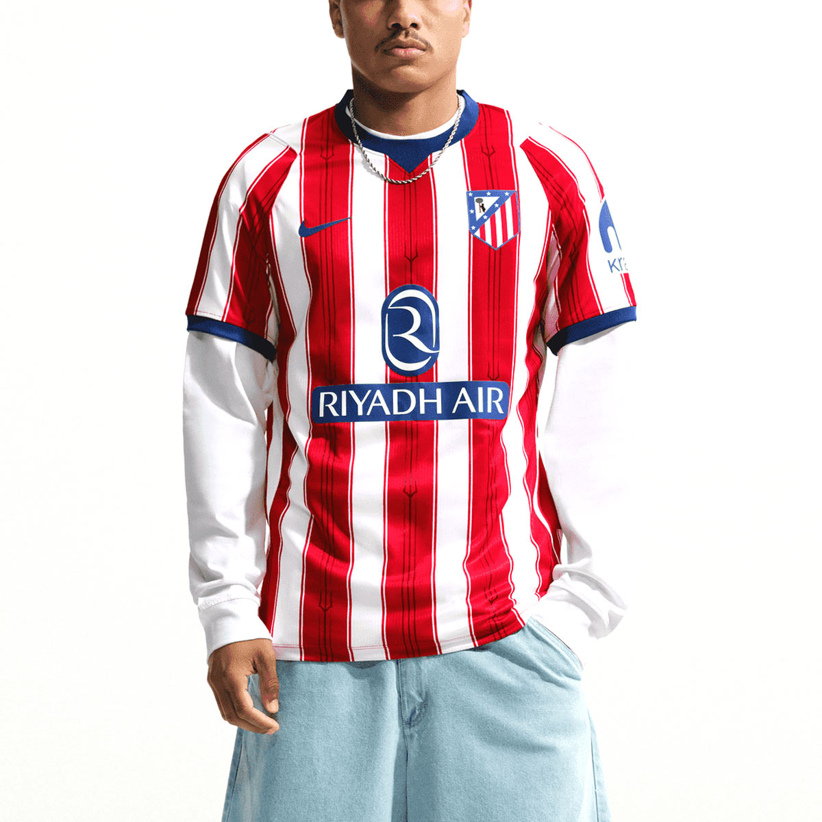 NIKE ATLETICO MADRID 2026/2027 HOME REPLICA JERSEY - WHITE/UNIVERSITY RED/DEEP ROYAL BLUE