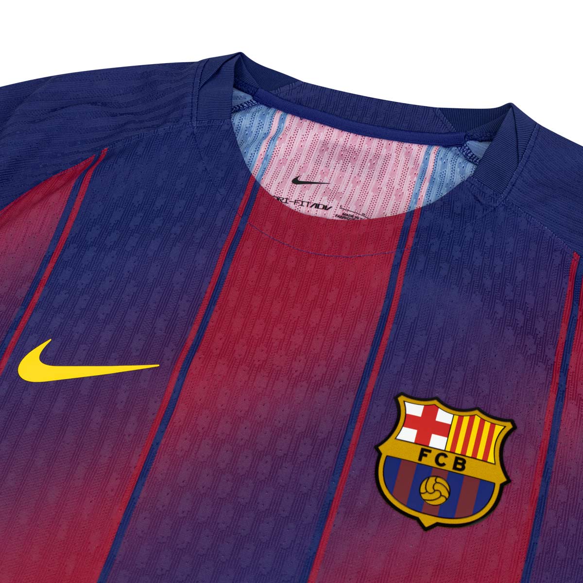 NIKE BARCELONA 2025/2026 HOME PLAYER JERSEY - DEEP ROYAL BLUE/MIDWEST GOLD