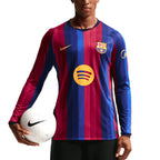 NIKE BARCELONA 2026/2027 HOME REPLICA LONG SLEEVE JERSEY - DEEP GARNET/BLUE VOID/MINERAL YELLOW