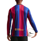 NIKE BARCELONA 2026/2027 HOME REPLICA LONG SLEEVE JERSEY - DEEP GARNET/BLUE VOID/MINERAL YELLOW