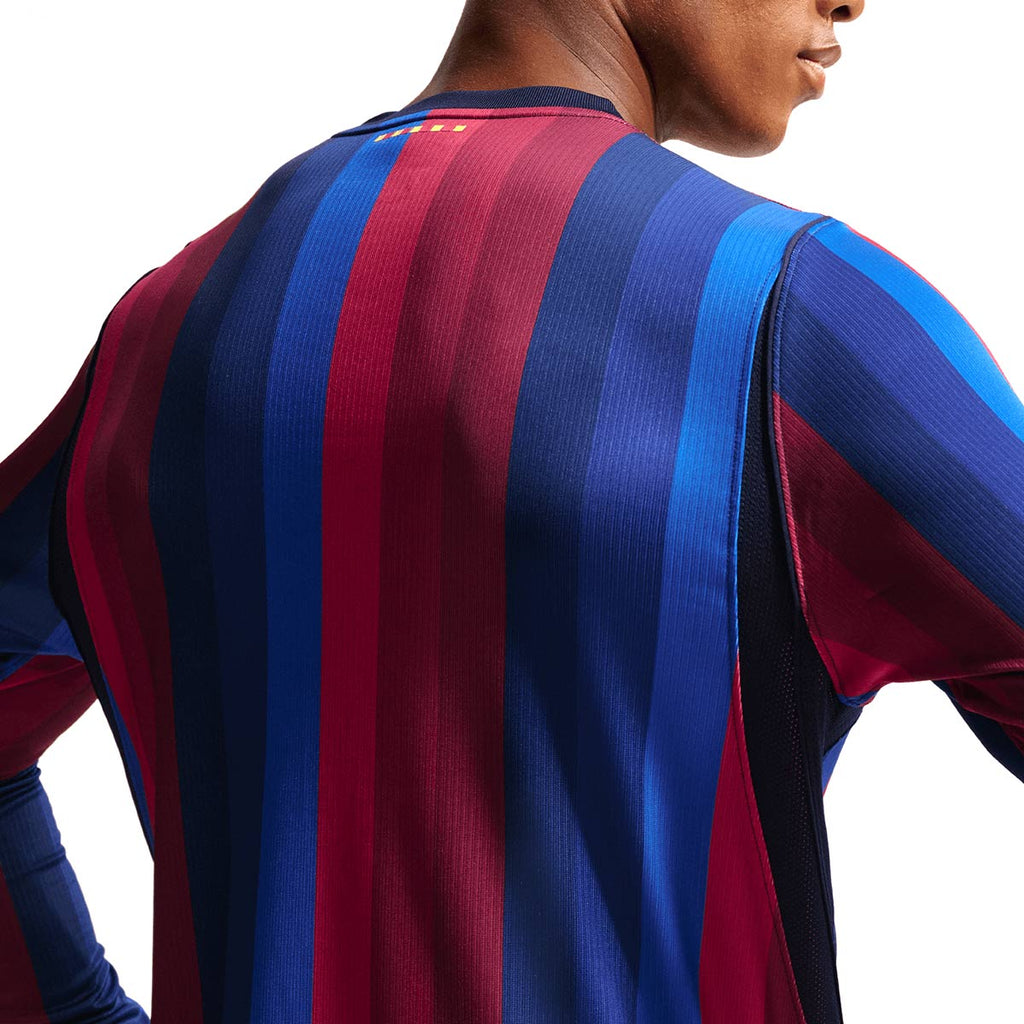 NIKE BARCELONA 2026/2027 HOME REPLICA LONG SLEEVE JERSEY - DEEP GARNET/BLUE VOID/MINERAL YELLOW