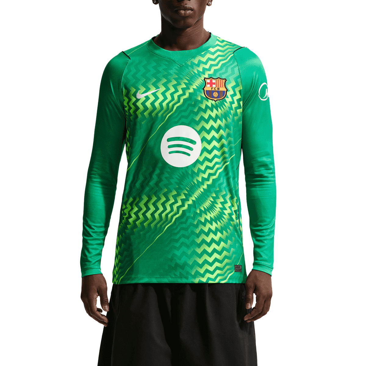 NIKE BARCELONA 2026/2027 GOALKEEPER REPLICA LONG SLEEVE JERSEY - STADIUM GREEN/STADIUM GREEN/BLACK/WHITE