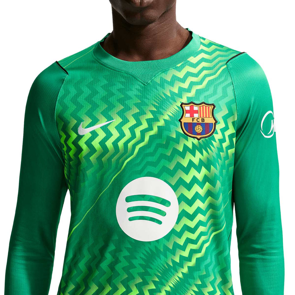 NIKE BARCELONA 2026/2027 GOALKEEPER REPLICA LONG SLEEVE JERSEY - STADIUM GREEN/STADIUM GREEN/BLACK/WHITE